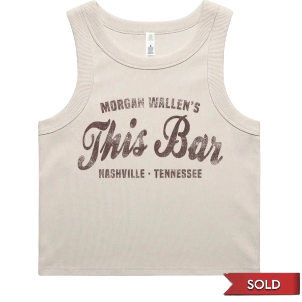 Morgan Wallen’s This Bar Nashville Tennessee Cropped Tank | Brand New